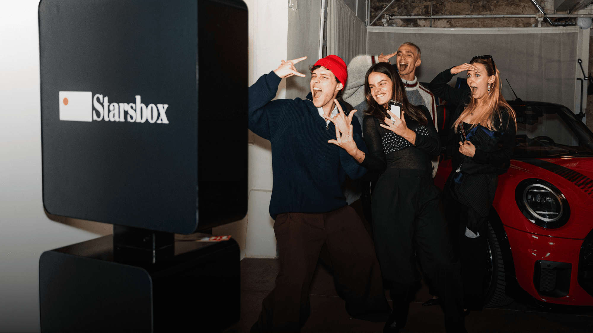 Photobooth premium Starsbox lors d'un événement à Paris